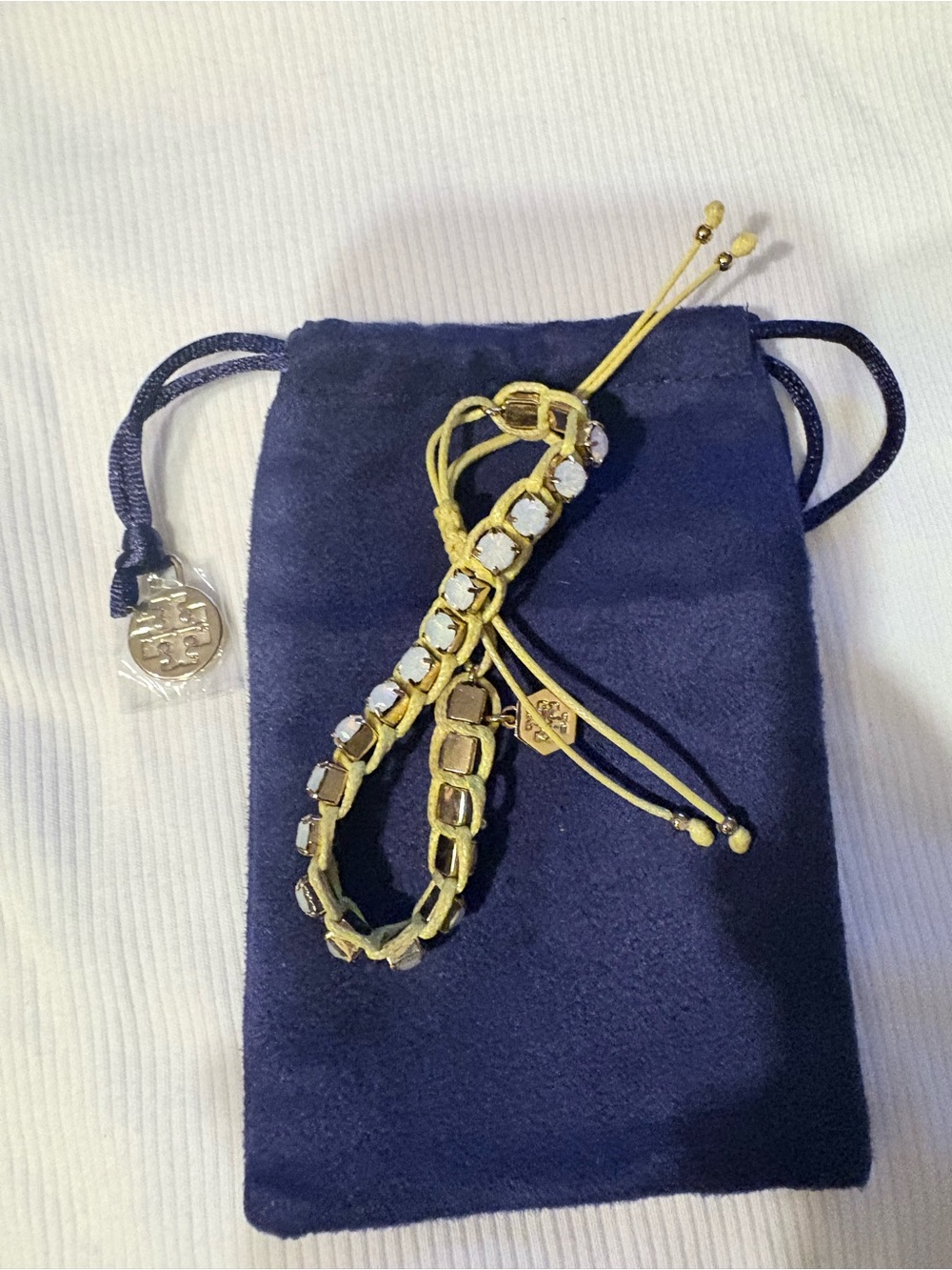 Tory Burch Gold-Tone Slate Pull Bracelet.